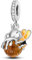 NARMO 925 Sterling Silber Dangle Charm für Pandora Armbänder Nette Biene Honigbiene Charm