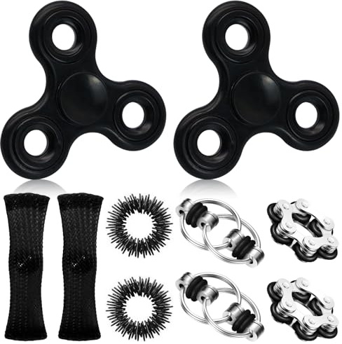 Fidget Toys adhs Spielzeug,10 Stück Fidget Spinner adhs Anti Stress Spielzeug adhs hilfsmittel für Kinder Erwachsene Fidget Toys for ADHS,Anti Angst Geschenke