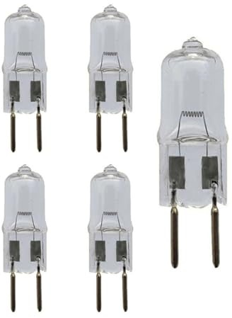 UGEFKMQ 5Pc Lampadina Alogena G6.35 100W 12V G6.35 Lampadina Meccanica 12V 75W Gy6.35 Lampada Alogena Trasparente Per Lampadario Di Cristallo Dimmerabile 100W