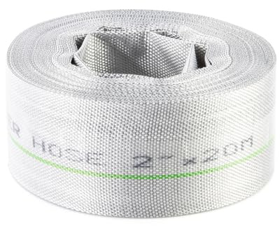 Flexibel slang för brandpumpar | Ø 52 mm/2 tum | Längd 20 m | för smutsigt rent vatten avloppsvatten | termisk och mekanisk beständighet | polyester