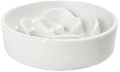 Mangeoire pour Animaux De Compagnie - Bol Puzzle Interactif en Céramique De 15,5 Cm À Alimentation Lente | Plat pour Chien Anti-avalement | Bol De Nourriture pour Chiot, pour La Maison, Quotidi