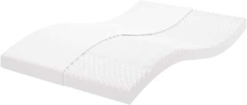 Vanitopaz 140 x 220 cm, skummadrass, vit, 7 zoner, 20 ILD, 24D PU kallskum, rullmadrass för gäster, sovrum och ergonomiskt grepp