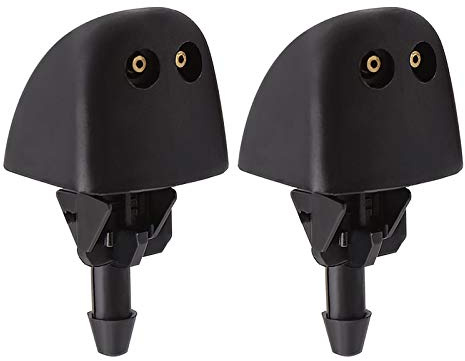 YINETTECH 2 Stück Frontscheiben-Scheibenwaschdüsen-Strahlspritzen Kunststoff Schwarz Passend für Vivaro 93160047