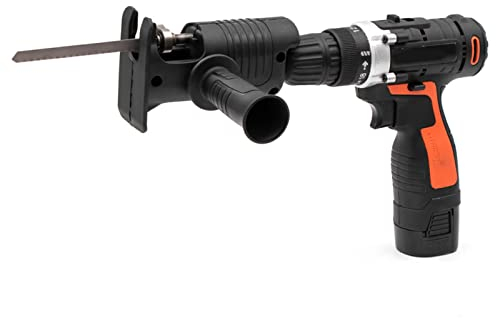 Kit di Attacco per Seghetto Alternativo per Trapano Avvitatore a Batteria con Lame per Metallo Seghetti Alternativi per Taglio Legno per Trapano Kit di Attacco per Seghetto Alternativo Attacco per tra