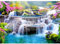 AIRDEA DIY Wasserfall Diamond Painting Set Erwachsene Kinder, Fantasie Diamant Painting Bilder 5D Landschaft Diamant Kunst Wasserfall Diamant Malerei Set Cross Stickerei Malerei Kits 30x40 cm