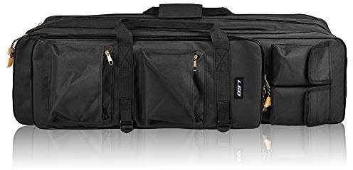 YIWENG Outdoor 3 Schicht Angeln Tasche Rucksack 80 cm / 100 cm Angelrute Reel Tragetasche Angelrute Tackle Tasche Tragetasche Reisetasche,angeltasche mit Schultergurt