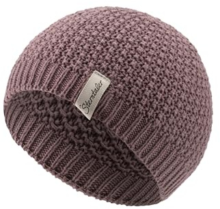 Sterntaler GOTS Strickmütze Waffel - Babymütze aus Baumwolle (Bio) - anschmiegsame Mädchen Beanie Mütze mit Waffelstrickmuster - Baby und Kinder Übergangsmütze, quarzrosa, Größe 39