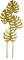 Ronyme Plant Trellis Monstera Shaped Vertical Climbing, Flower Pots Supports Frame, Metal Garden Plant Stake for Farm Yard Garden, Gold