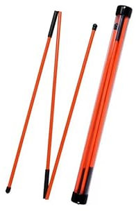 Avem Sports Golf Alignment Sticks - Training Equipment in rot - 2 Golf Practice Sticks