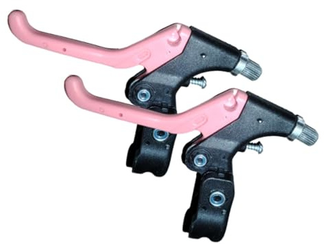 Perfeclan 2 palancas de Freno de Bicicleta para niños, de, de Repuesto, de frenado Suave, compatibles con Dedos, Accesorios, Negro Y Rosa