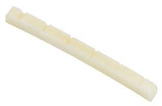 Fender Pre-Slotted Genuine Bone Nut For Electric Guitar, 9.5 Radius