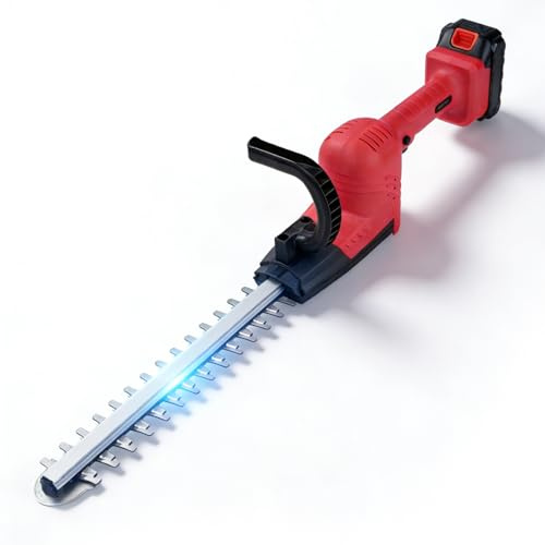 Akku Heckenschere Mit Akku Und Ladegerät, 40cm Lange Elektrisch Heckenschere Strauchschere, BüRstenloser Kabellose Heckentrimmer Cordless Hedge Trimmer Bush Clipper FüR Garten, SträUcher, Hecken