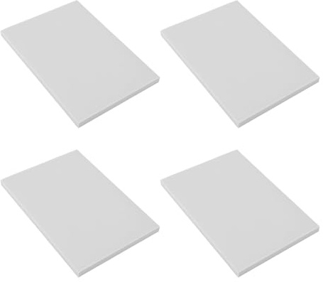 Set di blocchi per timbri in gomma Blocchi da intaglio morbidi di livello professionale per la realizzazione di timbri fai-da-te e stampa personalizzata 10 pezzi 10x15x0,8 cm (Bianca)