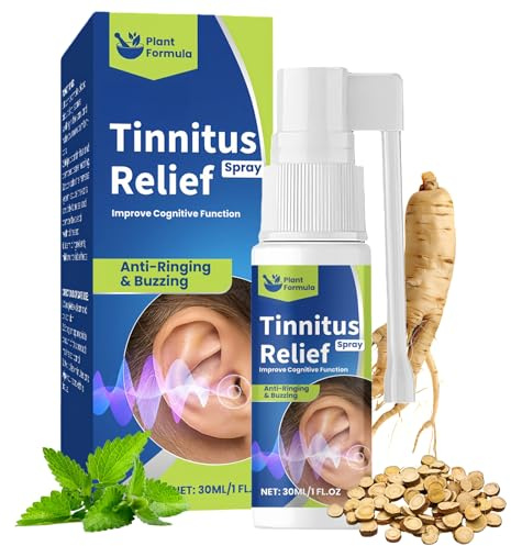Tinnitus Relief Spray - Plant-Based 30ml Ear Spray to Reduce Ringing & Noise, Portable & Gentle for Hearing Care, Easy to Use