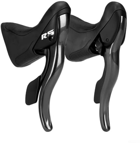 PureBowlic Para LTWOO R2 R3 R5 R7 Kit de palanca de cambios de bicicleta de carretera Aleación de aluminio y ABS Juego de palanca de cambios de bicicleta con cables para transmisión de 7 a 9