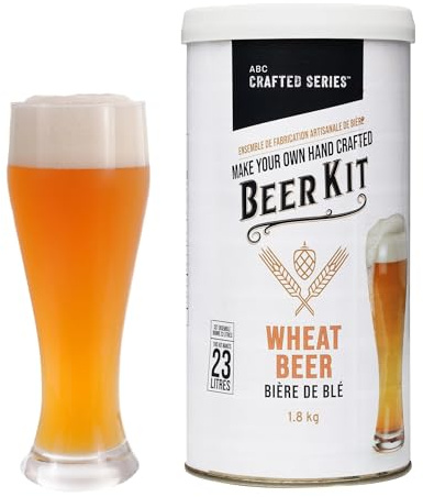 ABC Crafted Series Beer Making Kit | Beer Making Ingredients for Home Brewing | Yields 6 Gallons of Beer | Wheat Beer
