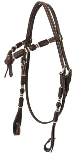 Western Silver Horse Nakipa Trense, unverzichtbares Zubehör für die Führung des Pferdes (braun) (braun)