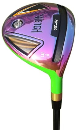 WENGH 3 Wood Golf Club for Men & Women - Titanium Face Carbon Fiber Fairway Wood - Right Handed, 43.5 Lightweight Design with Rubber Grip, High Launch Low Spin Golf 3 Wood