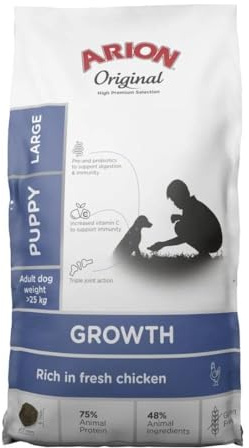 Mangime per Cane Cucciolo di Razze Grande ARION Originale Growth Pollo 2kg