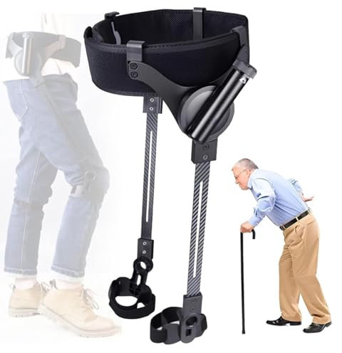 Ausilio per la camminata veloce, supporto esoscheletrico per camminare, forza regolabile su 3 livelli, ausili per la camminata veloce con corpo bionico, supporto riabilitativo,Both Legs-M