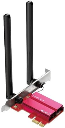 Mercusys MA37BE Wi-Fi 7 WLAN Karte für PC, BE6500 Tri-Band PCIE Adapter, Bluetooth 5.4, WPA3, MU-MIMO, OFDMA, unterstützt nur Windows 11
