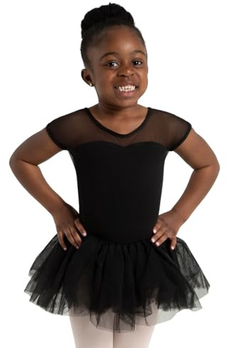 Capezio dam 11394c nyckelhål tutu klänning Svart L