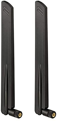 Eightwood 2.4GHz 5GHz WiFi Antenna, Dual Band SMA Male Antenna (2-Pack)