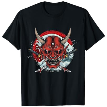 Giappone Samurai Kendo Ninja combattente Sinobi Spada Bogu Maglietta