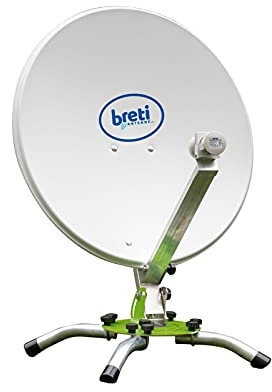 Antenna Satellitare BRETI Parabola Portatile Camping Camper Caravan