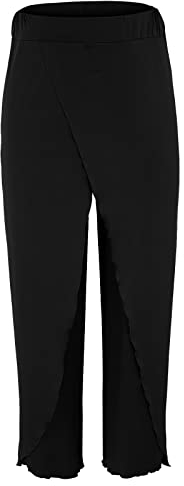Hosen Damen Sommer,Palazzo Hose Damen,Yogahose Damen Lang Sporthose Yogahosen Lockere Sport Pumphose Haremshose Leichte Sommerhose mit Schlitz Marlene Hose Hosen Große Größe Sommerhosen Frauen