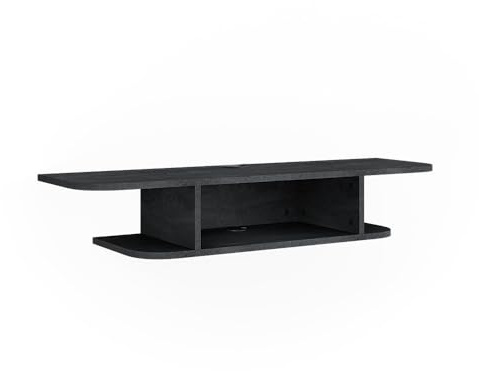 Vicco Tv-Schrank Lorio, Schwarz Beton, 105 x 18.2 cm offene Fächer, zur Aufbewahrung von Mediengeräten und Zubehör