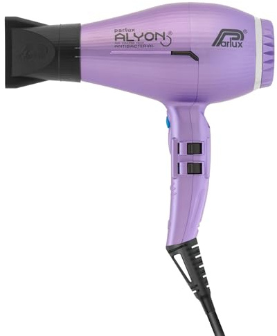 Parlux Alyon Special Edition Professioneller Haartrockner mit negativen Ionen. Leistungsstark und leicht. Schnell trocknend. Made in Italy. Farbe Lila matt.