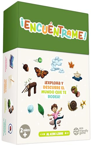 Oh Happy Games - ¡Encuéntrame! Al Aire Libre - 56 Cartas Busca y Encuentra Naturaleza - Juego Educativo Montessori Desde 2 Años - Juego Niños Exterior - Regalo Educativo