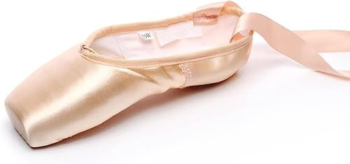 FM2018XSL Ballet Spitzenschuhe für Damen und Mädchen,Schnürung zum Schutz von Satin Tanzschuhen Ballettschuhe Ballettschläppchen (Rosa, Erwachsene, Damen, 46, Numerisch, EU Schuhgrößensystem, M)