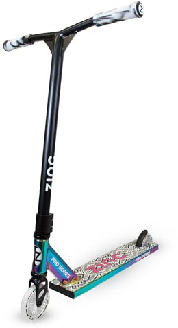 Zinc Nasty Monopattino per bambini e bambini – Trick Scooter con Triple Clamp e cuscinetti a sfera ABEC 9, ruote in poliuretano da 100 mm, set di sterzo HIC e ponte in alluminio, adatto a partire dai