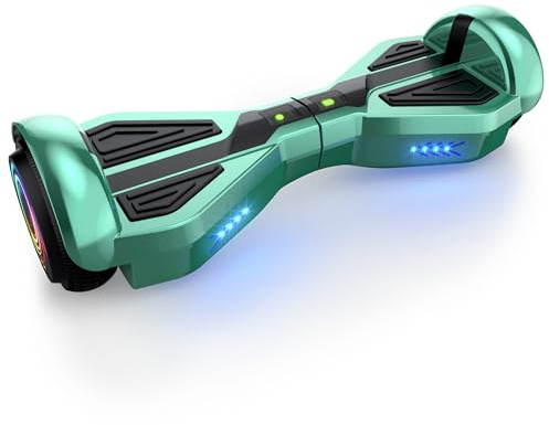 XERATH All Terrain hoverboards for a 7-12 year old,electric scooter with Bluetooth Speaker,self balancing scooters with 6.5 inch LED Wheels&Science Fiction Design (Tq)