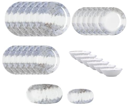 Bidasoa Polaris Hydrozero Vajilla Porcelana 26 Piezas 26 Piezas - 6 Personas Porcelana Apto Microondas