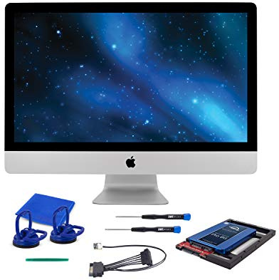 OWC SSD Upgrade Bundle For 2011 iMacs, OWC Mercury Electra 250GB 6G SSD, AdaptaDrive 2.5 to 3.5 Drive Converter Bracket, In-line Digital Thermal Sensor Cable, Installation tools