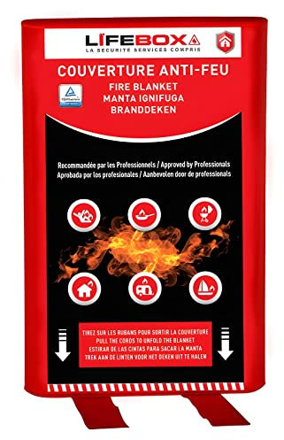Couverture Anti-Feu 1,2m x 1,8m Lifebox