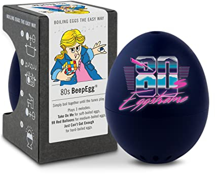 Brainstream A005390 PiepEi Viaje en El Tiempo años 80 | El Temporizador | Tres melodías para Diferentes Grados de cocción | Fácil de Usar y con Garantía Made in Germany de Calidad