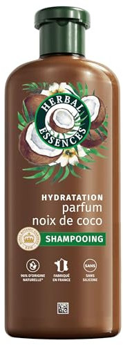 Herbal Essences Hydratation Shampoing Parfum Coco 250ml Cheveux Très Secs, Aide à Nourrir et Lisser, Pour Des Cheveux Doux, Ingrédients d'Origine Naturelle, Sans Silicone, Végan