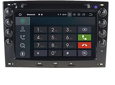 SFUO 4G 64G WiFi Multimédia RDS Stéréo 2 VACARME Voiture Android 10. 0 DVD GPS Radio Fit for Megane 2003 2004 2005 2006 2007 2008 2009 2009 2010 (Color : with DSP)