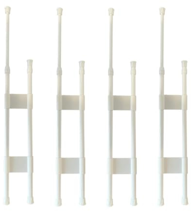 4PCS Barras para Frigorífico RV Ajustables, Barras de Tensión para Frigorífico RV, Barras para Frigorífico RV para la estanqueidad de y bebidas, accesorios para frigorífico RV.