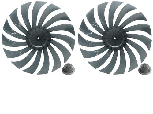 Efficient Cooling with 15 blade Design Replacement Fan Blades for 14 inch Fans (2pcs)