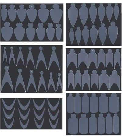 ZAMXHUG French Nail Schablonenaufkleber, Dual-Nagelformen-Aufkleber Nagelverlängerung Nagelformen Verlängerungs Gelnägel Nagel Dual Forms Nagelformaufkleber für DIY Nails, Transparent (72 Stück)