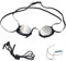 SwimmerShop Lunettes de natation miroir de type suédois – Lunettes de piscine avec bord en caoutchouc, anti-buée et protection UV – Modèle suédois pour nageurs professionnels – Argent
