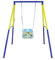 CCLIFE Babyschaukel mit Schaukelgestell Kinderschaukel Schaukelgerüst Outdoor und Indoor Verstellbar Ab 2 Jahren ZERRO