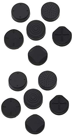 Schwarz Silikon Analog Thumb Stick Grip Cap Abdeckung Joystick-Kappen für PS Vita PSV 1000 2000