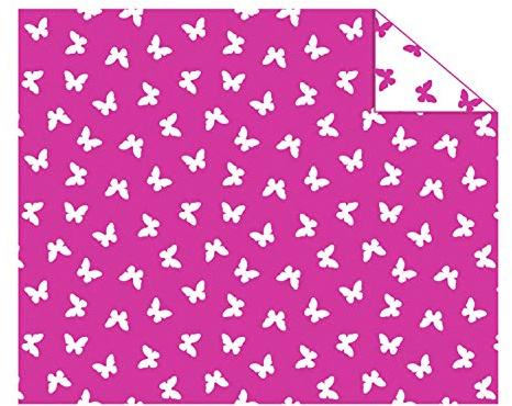 URSUS Cartón fotográfico, diseño, 10 Hojas, 300 g/m2, en Formato DIN A4, Impreso por Ambos Lados con Mariposas, de celulosa Fresca, Eosina