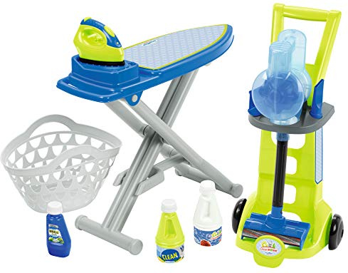 Jouets Ecoiffier- Clean Home Jouets Pack 3 en1-Ménage Jeu d'Imitation-De 12 à 36 Mois, 1762, 7 Unités (Lot de 1)